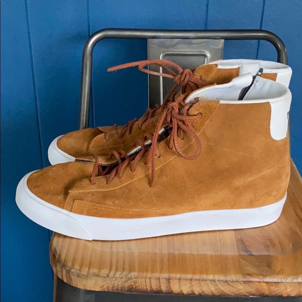 Nike ID Suede Unmarked High Tops